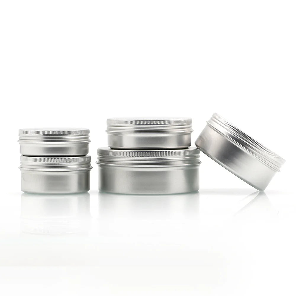 250ml Aluminum Can Hand Cream Tin Jar Aluminium Cosmetic Packaging with Screw Cap for Face Lotion and Cream