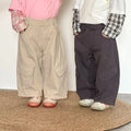 2026 New Korean Style Spring and Autumn Children's Cotton Overalls Pants Boys' Casual Knife Pants Girls' Wide Leg Trousers
