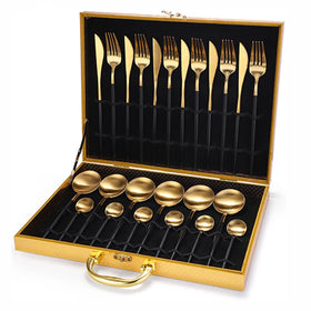 Portuguese Tableware 24pcs Luxury 18/10 Stainless Steel Flatware Cutipol Cutlery Gift Set Stainless Steel Flatware Set