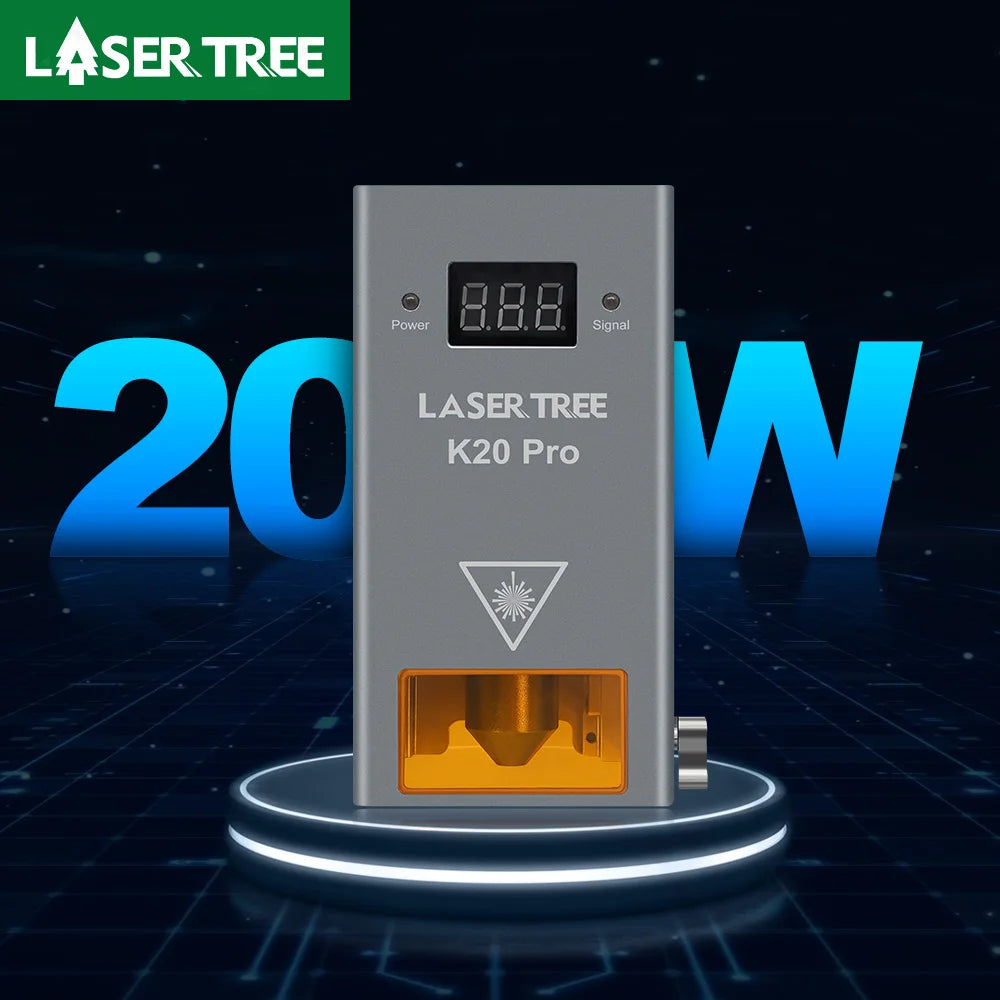LASER TREE 20W Optical Power Air Assist  Diode  Laser Head for Laser Cutting Engraving Machine Tool