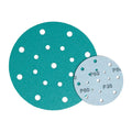 Green Film Sanding Discs 6 Inch 17 Hole Dustless Hook and Loop Wet Dry 1200 Grit 150 mm Sandpaper Disk for Random Orbital Sander