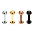 ASTM F136 Titanium Flat Back Earrings 16G Nose Stud Basic Style Labret Cartilage Tragus Helix Lobe Women Body Piercing Jewelry