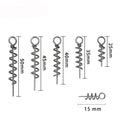 Fishing Connector Pike Jig Lure Screws Stainless Steel Stinger Fishing Lure Connector Swivel Spring Lock Pin Needle Snap