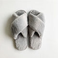 Wholesale Open Toe Soft Fashion Winter Fall Faux Fur Comfy Sole Lady Slides Fleece slippers for Women House Shoes