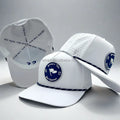 OEM Customized Made Dad Hats Custom 3D Embroidery Logo Adult Golf Mens Cap 5 Panel Unisex Laser Cut Perforated Rope Baseball Cap