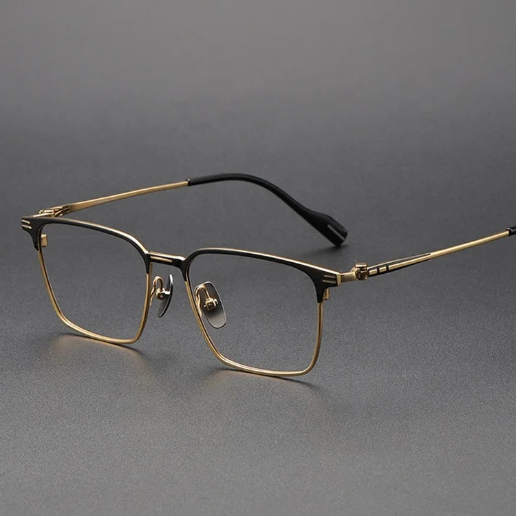 Luxury Titanium Optical Frames for Men Spectacle Frame Guangdong Prescription Eyewear Lenses Eyeglasses Eye Glasses