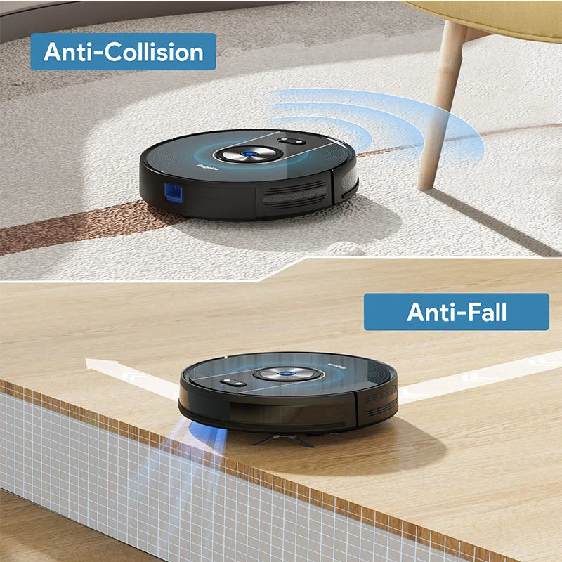 Wet Dry Mopping Automated Floor Robot Vacuum Cleaner 3000-5300Pa Suction App Remote Control Battery Water Filter for Hotel