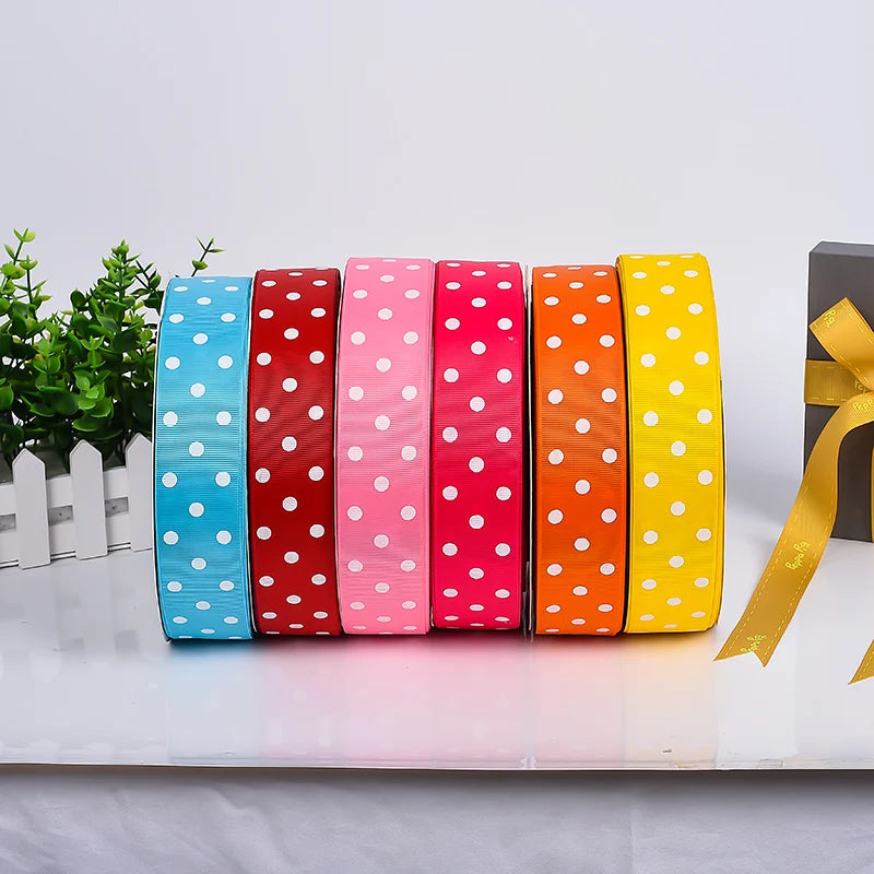 Customized 38mm Polyester Printing Grosgrain Ribbons Grosgrain Ribbon Flower Gift Box