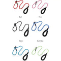 Reflective Nylon Slip Lead Dog Leash Self-Tightening Training Leash for Small Dogs Black Red Control Loop for Walking