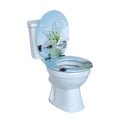 Hot Selling Black Round MDF Toilet Seat Cover Modern Design Style for Bathroom Use