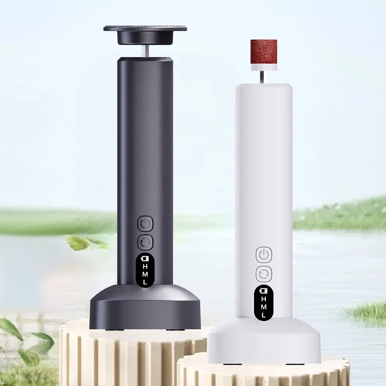 NEW 2 in 1 Electric Foot Callus Remover 6-speed Adjustable Foot Grinder Remove Dead Skin Calluses Type-c Electric Foot File