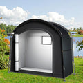 Outdoor Four-Season Waterproof Canvas Bicycle Storage Tent with Large Space for Independent Riding Equipment