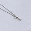 Wholesale Minimalist Jewelry 925 Sterling Silver Cross Pendant Necklace for Woman