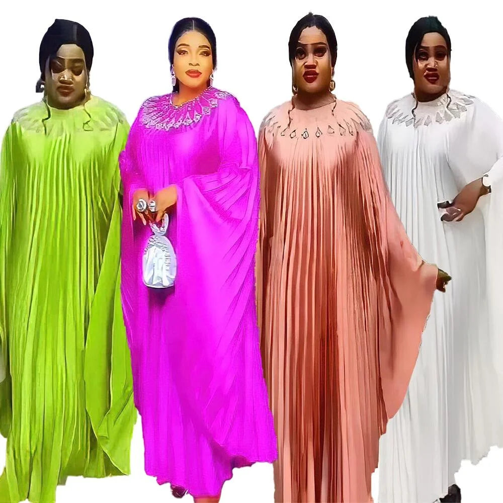 Bargain Africa Clothing's New Rayon African Dress Designs with Rhinestones Plus Sizes for Summer and Spring