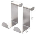 Stainless Steel Door Hanger Hook Clothes Bedroom Holder Hook Cabinet Draw Over Door Hook for Kitchen Bathroom