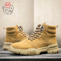RTS Genuine Leather Steel Toe Safety Shoe Rubber Bottom Safety Boot Industrial Protective Shoes for Work