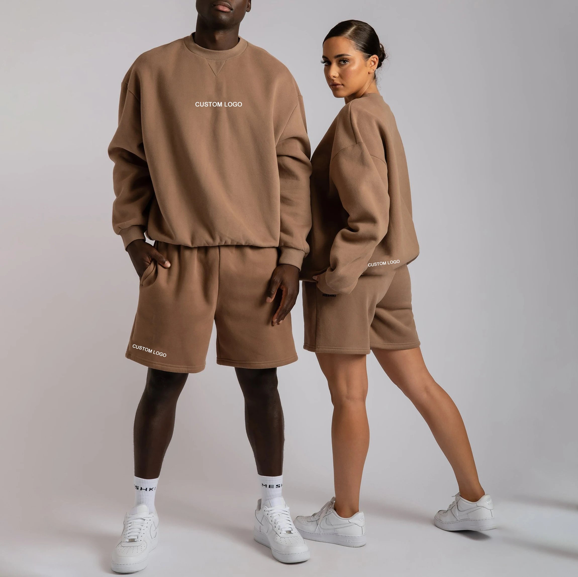 Custom Oversized Matching Joggers Sweatpants 2 Piece Men Tracksuit Sets Couple Hoodie Sweatsuit
