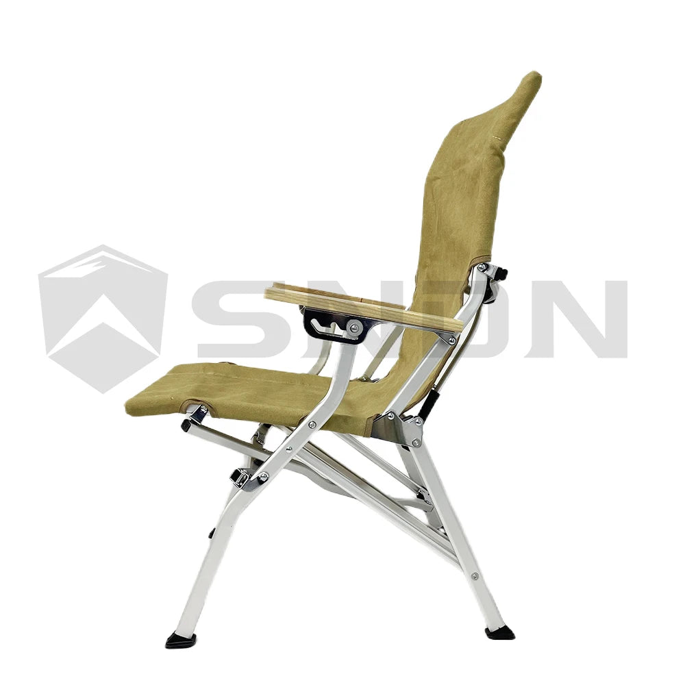 SNDN 4x4 Custom Logo Outdoor Portable Adjustable Comfortable Heavy Duty Aluminium Quick Foldable Nylon Camping Picnic Chair