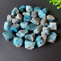 Wholesale Natural Raw Rock Crystal Stone Blue Apatite Rough Stone for Decoration