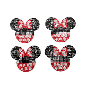New Factory Custom Cute Cartoon Mouse Rhinestone Patch for Decoration
