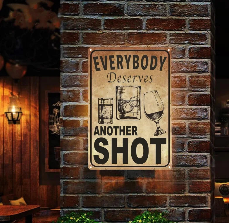 Custom Bar Sign Tin Signs Funny Fence Vintage Metal SignsKitchen Coffee Backyard Porch Wall Decor Outdoor