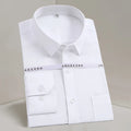 10%Discount Men's Long-sleeved Shirt White Business Slim Cotton Shirt Men's Youth Professional Long-sleeved Shirt Men