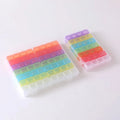 28 Grids 56 Grids Colorful Nail Decoration Rhinestone Diamond Box Capsule Jewelry Medicine Storage Container