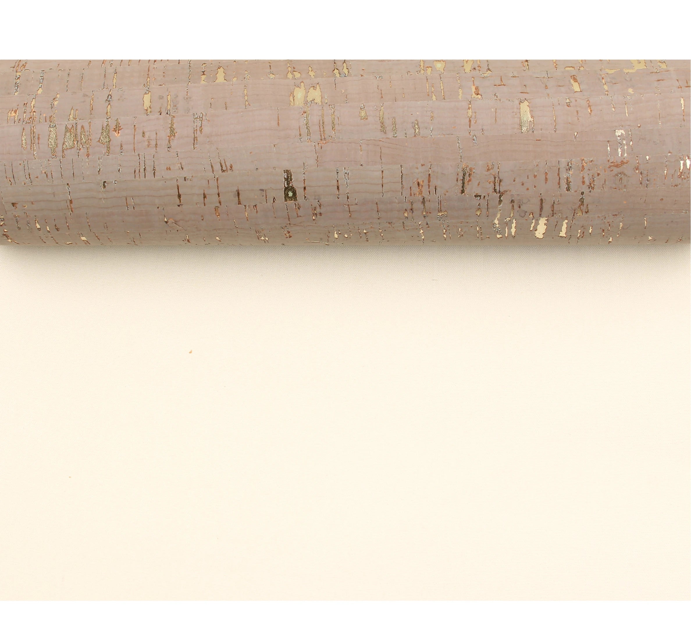 INFOCORK 45x30cm Blush Grey Cork Fabric Leather Sheet - White TC Base Silver Foil for Wall Decor & Upholstery Fabric