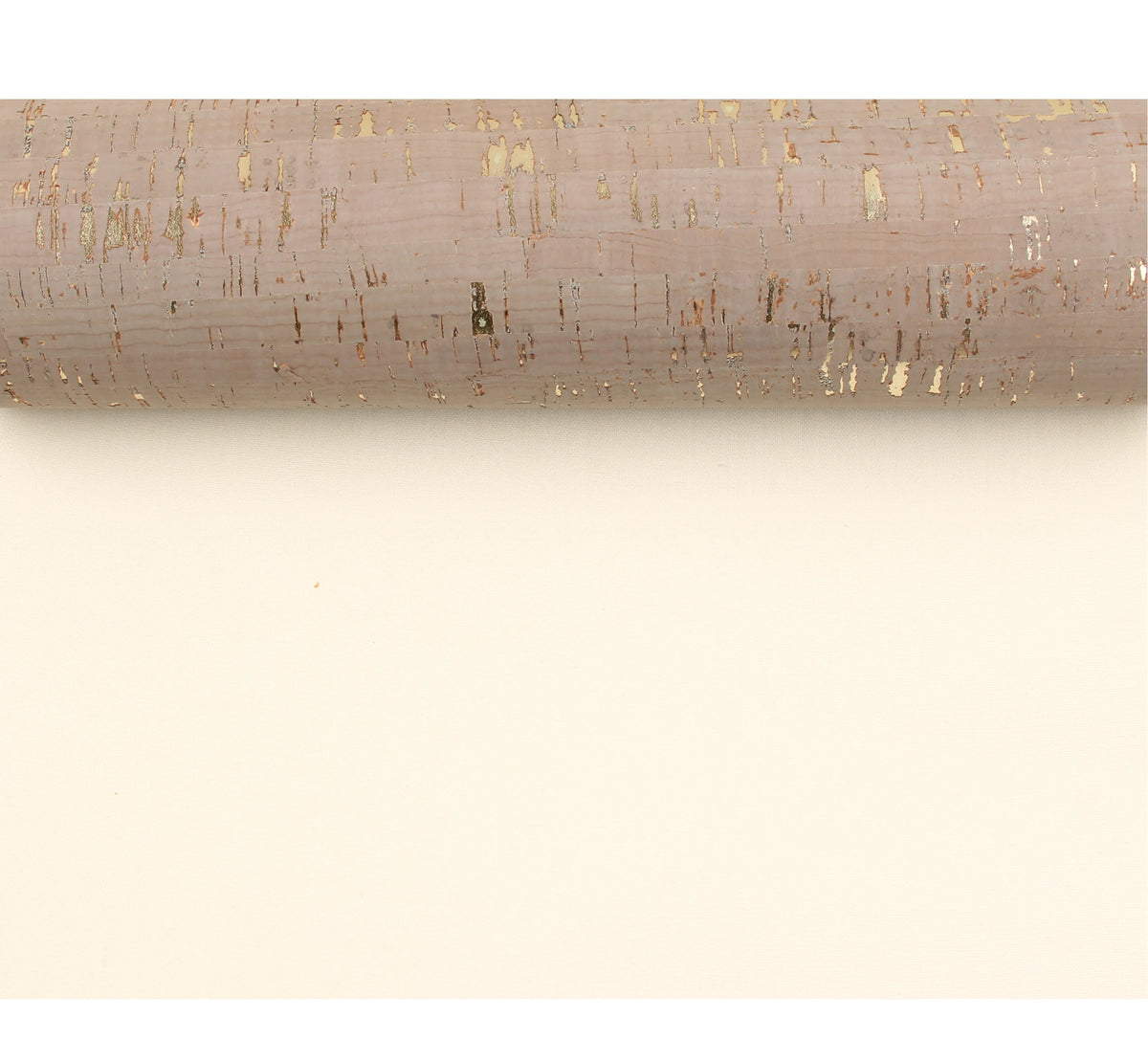 INFOCORK 45x30cm Blush Grey Cork Fabric Leather Sheet - White TC Base Silver Foil for Wall Decor & Upholstery Fabric