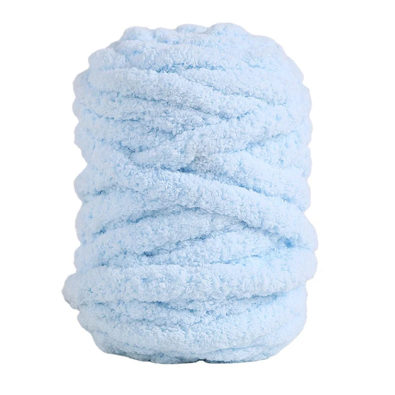 Yarn Craftsman 0.2S/1 2CM 100% Polyester Chenille Yarn Super Chunky Giant DIY Velvet Tube Iceland Core Spun Yarn for Bag
