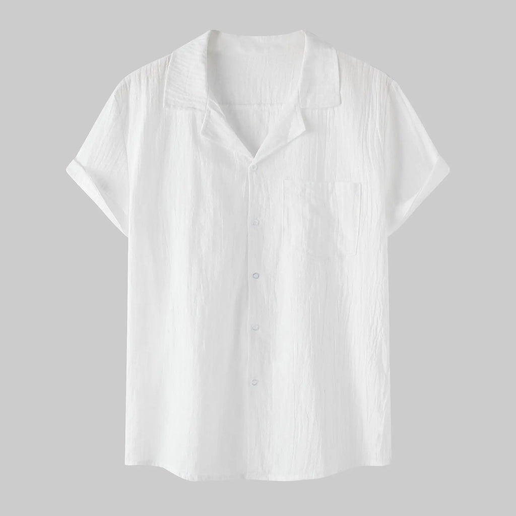 2022 Fashion Casual Shirt Wholesale Multicolor Shirt Men Linen cotton Shirts for Men