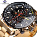 Forsining Mechanical Automatic Watch Men Multifunctional Stainless Steel Wristwatches Waterproof Sport Man Skeleton Clock Reloj