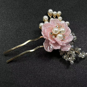 Premium Wholesale Pearl Flowers High Fashion Bridal Accessories Hairpin Headwear