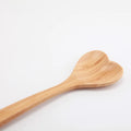 Personalized Eco-Friendly Modern Luxury Heart-Shaped Bamboo Serving Spoon for Honey & Coffee with DIY Logo Option