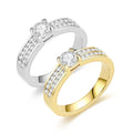 Fashion Zircon Titanium Steel Couple Ring for Men Women Wedding Jewelry Party Light Luxury Stainless Steel Couple Diamond Ring
