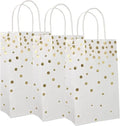 New Fancy Custom Logo Printed Gold Cardboard Surafce Handing Paper Bagspecial Paper Bag
