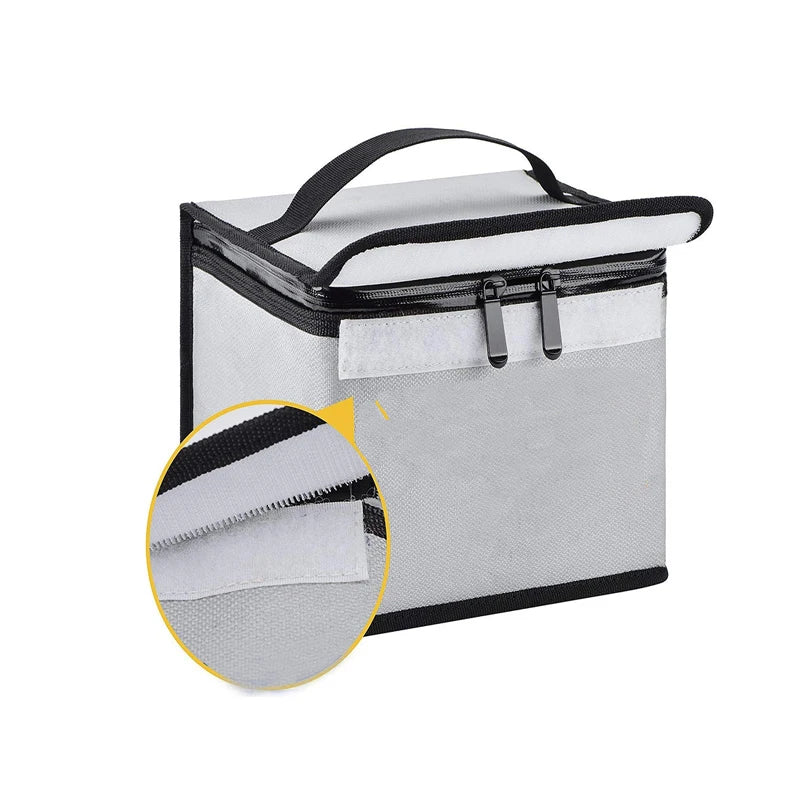 YHX Factory Wholesale Lithium Battery Portable Explosion-proof Safety Bag with Zipper 200*150*150mm
