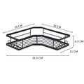 Wall Mounted Bathroom&Kitchen Organizer Rack Bathroom Shower Organizer Suction Storage With Soap Holder Shower Caddy Shelf