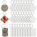 Customized Logo Wholesale Sublimation Blanks Key Chain Mdf Keychain Sublimation With Keyring Accessories