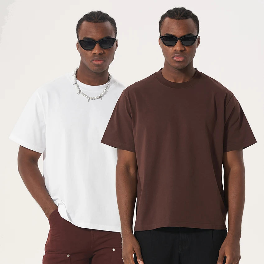 Custom Boxy Fit T-Shirt for Men 100% Cotton Printed Oversized Design Man Clothing From Trusted T-Shirt Supplier