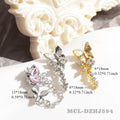 20pcs/bag Butterfly 3D Metal Jewelry Alloy Rhinestones Mix Alloy Butterfly Pendant Nail Art Charms