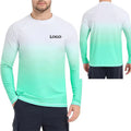 Wholesale Custom logo Printing Uv protection Polyester Quick Dry Rash Guard Shirts Blank Long Sleeve Fishing Shirts