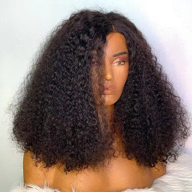 SDD Natural Pixie Curly Lace Frontal Wig Loose Deep Wave Human Hair HD Lace Front Wigs for Black Women