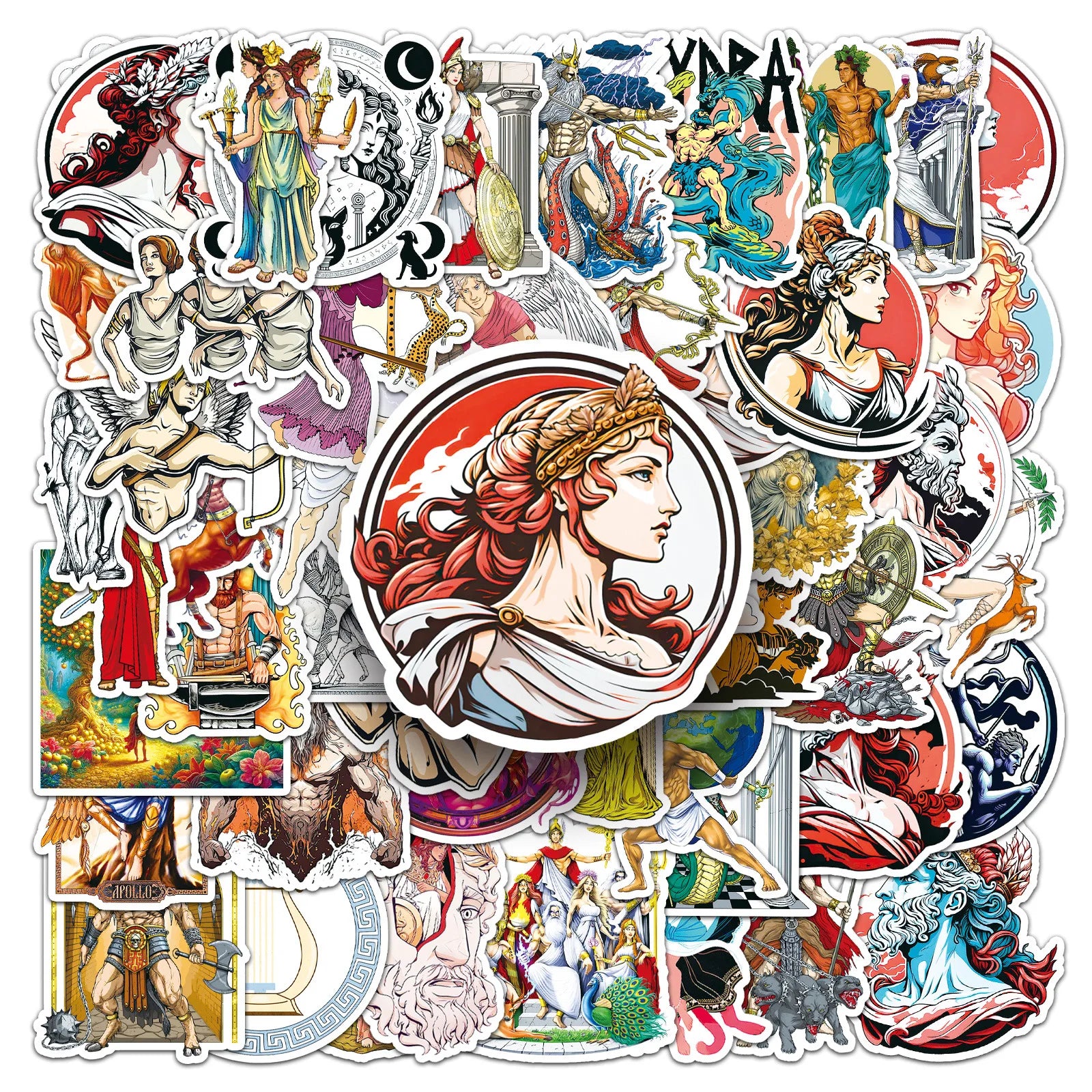 50PCS Ancient Greek Goddess Mythology Myth Sticker
