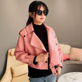 Fashion Custom Spring Hip Hop Real Leather Jacket Zipper Leather Jacket for Women