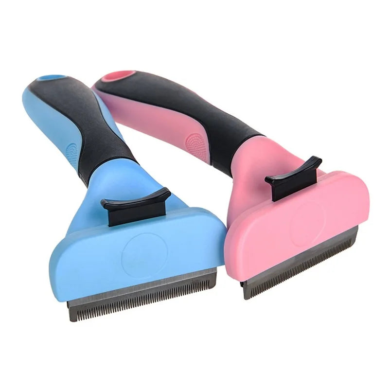 Hot Selling One Click Self Cleaning Easy Hair Removal Hair Straightening Cat Wide Tooth Flat Comb