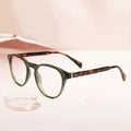 ROBO RTA1002 Classic Acetate Full-Rim Optical Eyewear Frames Lightweight Anti-Blue Light Blocking Reading Glasses for Unisex