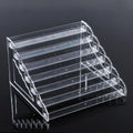 Custom Clear Step Tabletop Detachable Acrylic Nail Polish Display Stand Sunglasses Holder Counter Lipstick Display Rack 7Tiers