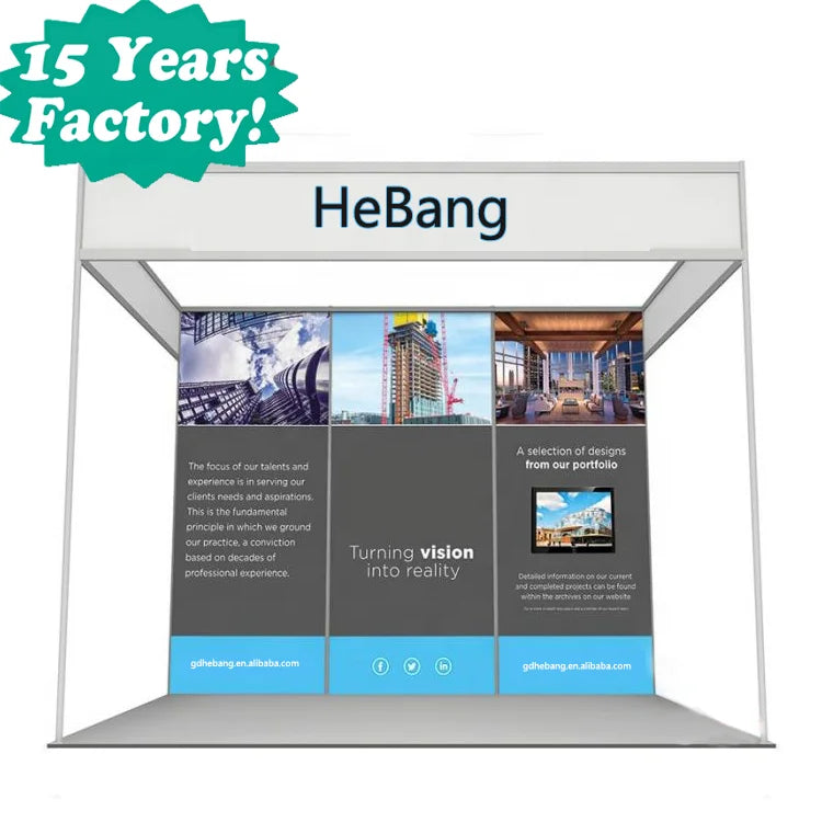 HeBang Practical Exhibition Booth Aluminum Profile Beam for Shell Scheme Trade Show Equipment