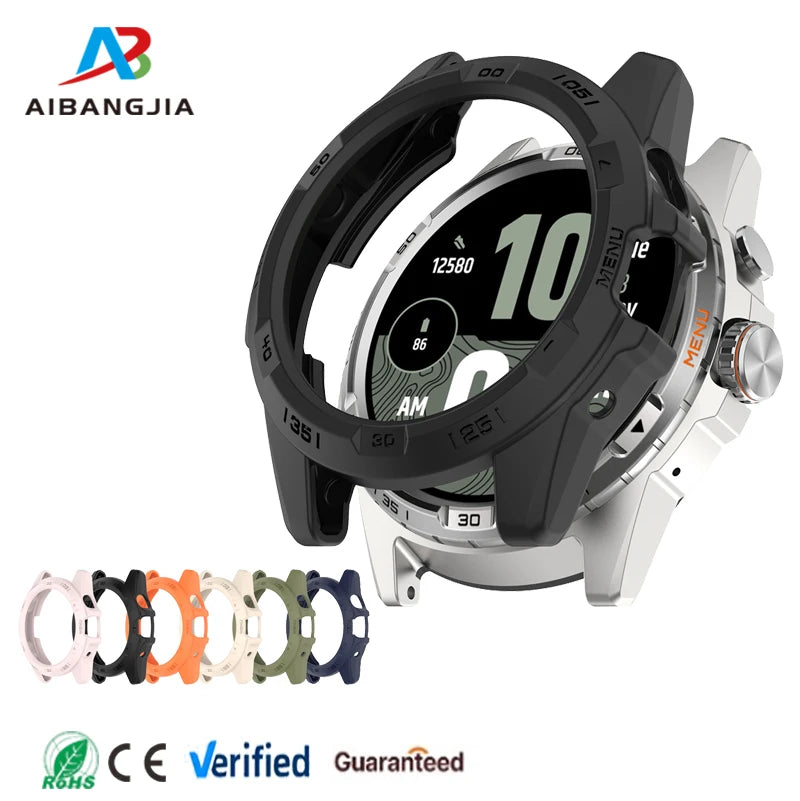 Rugged TPU Protective Cover for Ticwatch Atlas Smartwatch Accessories Bumper Soft Silicone Case